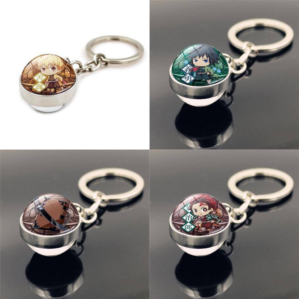 Stylowe akcesoria breloczki Demon Slayer dla fanów nowoczesny minimalistyczny design