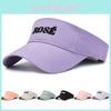 Letter Summer Rose Embroidery Baseball Cap Sporty Visor Cap Sun Protection Gift