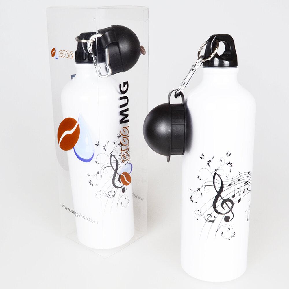 

Biggdesign Бутылка для воды с карабином алюминиевая, 750 Ml