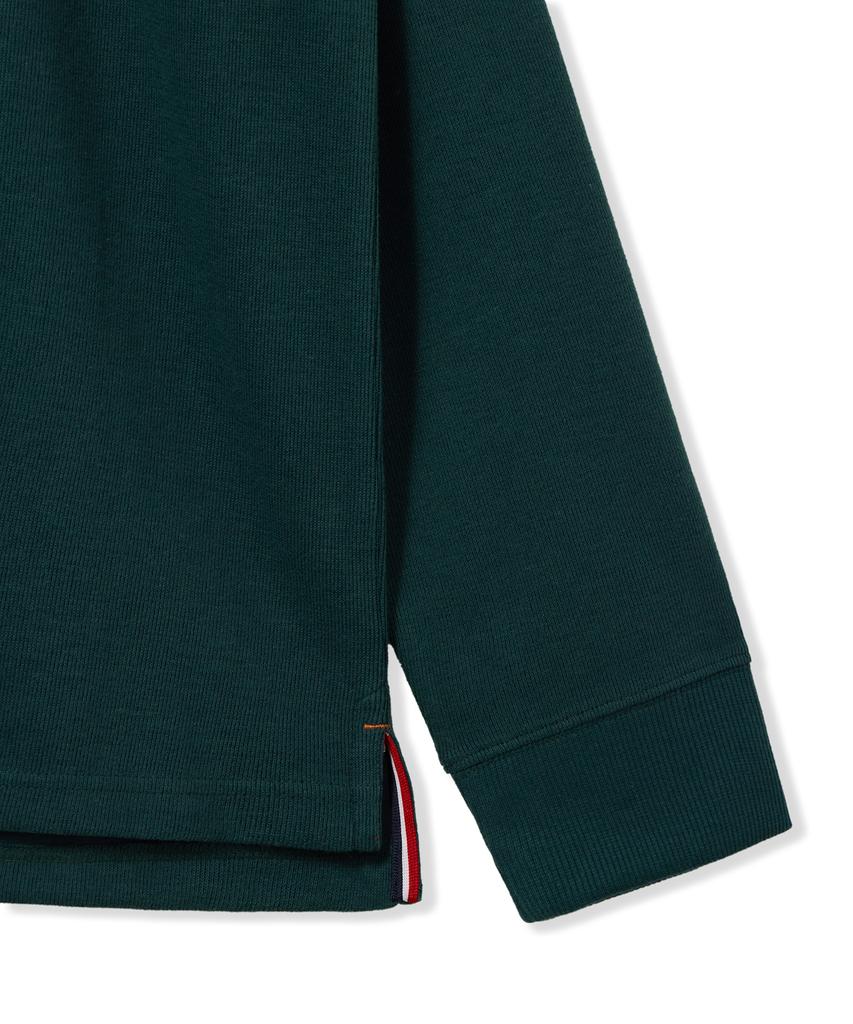 USPOLOASSN French Rib Half Neck_Teal Green