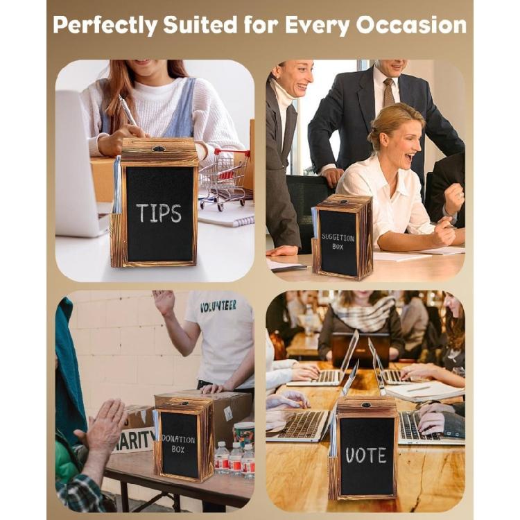 Handcrafted Timber Feedback Holder Equipped With Markable Board Safety Key System And Storage Space For Forms Papers