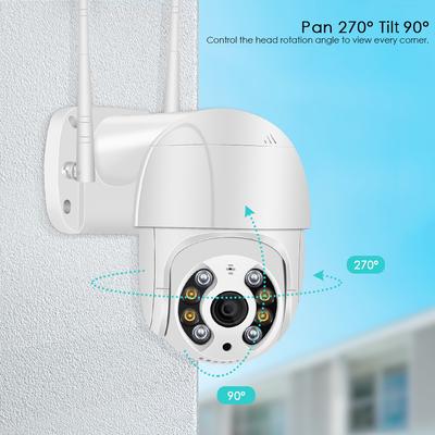 Bezprzewodowa kamera HD 1080P Kolorowa kamera noktowizyjna Wifi IP Kamera zewnętrzna H.265 5MP Ai CCTV Kamera monitorująca