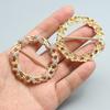 High-Grade Round Buckle Silk Scarf Shirt Knotting Ribbon for Clothing Decoration