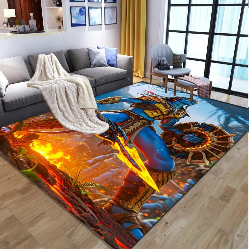 Tappeto con Motivo Avatar, Tappetino da Interno/Esterno, per Picnic, Sala Giochi, Camera da Letto, Ufficio, Soggiorno, Tappeto Decorazione Casa, Regalo di Compleanno