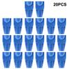 20pcs OD6.5 Cable Connector Plug Cover CAT5E CAT6 RJ45 Ethernet Network Cable 10 Colors Strain Relief Boots RJ45 Connector Caps