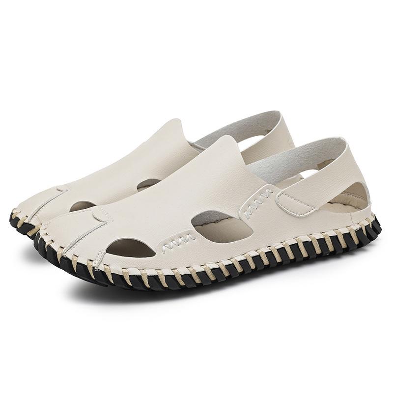 

Sandals men s summer casual soft-soled bag head beach shoes foreign trade large size trend hole shoes versatile driving shoes 48