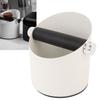 Small Coffee Knock Box Carbon Steel Coffee Grounds Container Waste Bin for Household