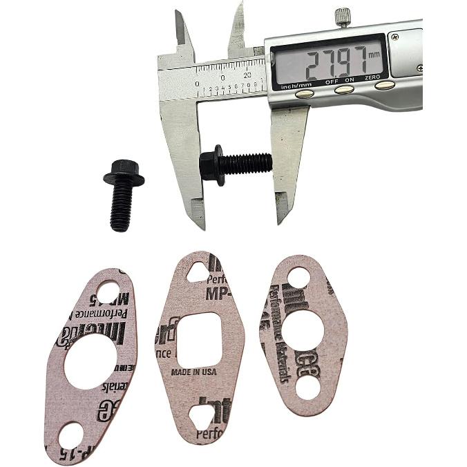 

5264568 4891288 3937706 5264569 3819900 3900630 Turbo Oil Drain Gaskets With Bolts Fits Cummins 4BT 6BT 6CT 12V 5.9L 6.7L