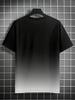 Men's Gradient Lightning Print Short Sleeve Fashion T-Shirt,Summer