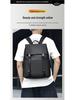 Men's High-End Business Laptop Backpack - Solid Color, Fashionable, Versatile for Students and Professionals