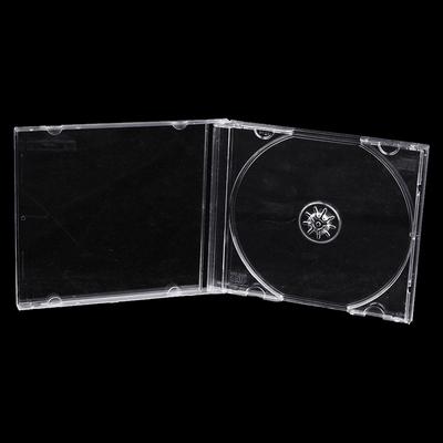 Průhledné plastové jednodílné pouzdro na disky Pouzdro na CD zesílené krabice na disky Cd Dvd