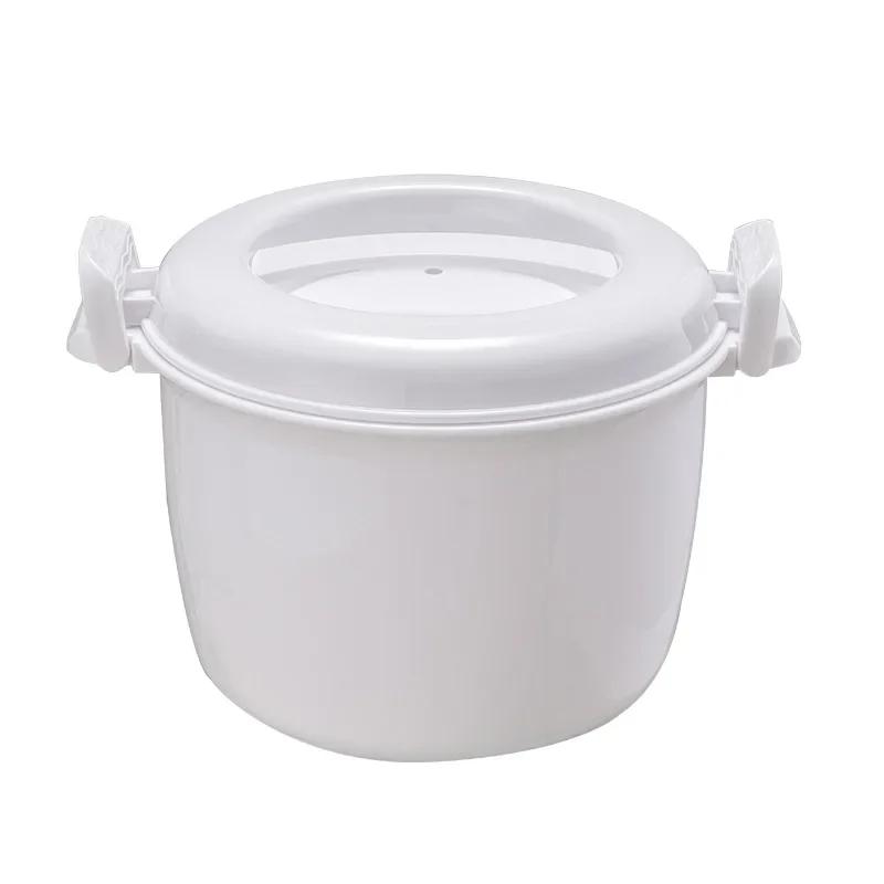 Mikrowellen-Reiskocher Dampfgarer Topf Pastamaker Ofen Gemüse Kochgeschirr Kochen Suppe Schnellkochtöpfe Schüssel Mikro Gemüsebehälter