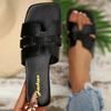 Neue Sommer Damenschuhe Flacher Boden Rutschfest Outdoor Offene Zehen Strand Damen Sandalen Sexy Mode Design Slides Damenschuhe