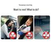 Universal Inflatable Car Bed - Rear Seat Flocking Sleep Pad with Cartoon Design