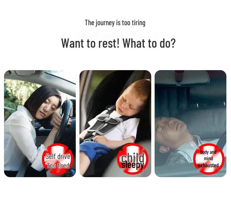 Universal Inflatable Car Bed - Rear Seat Flocking Sleep Pad with Cartoon Design