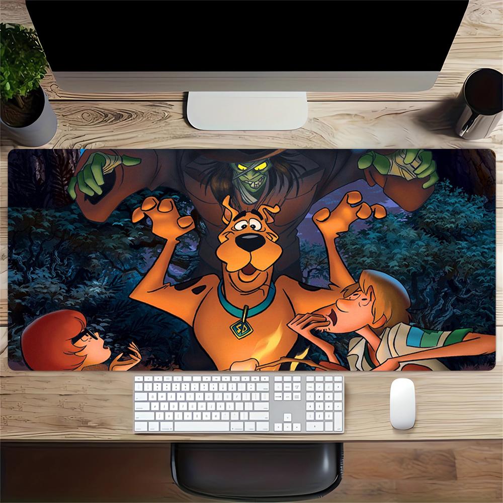 Scoobydoo Mystery Night Large Gaming Mouse Pad Nonslip Rubber Base Waterproof Desk Mat For Office Pc Laptop