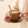 Japanese Retro Ceramic Coffee Cup High Beauty  Mug Milk Cup Juice Beverage Cup Household Breakfast Cups Tea Cups Water Cups