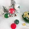 6CM Merry Christmas Balls Ornaments Xmas Tree Ball Hanging Pendant for Navidad New Year Home Party Decoration Festival Supplies