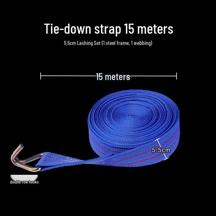 Heavy-Duty Polyester Ratchet Tie-Down Straps for Cargo Securing
