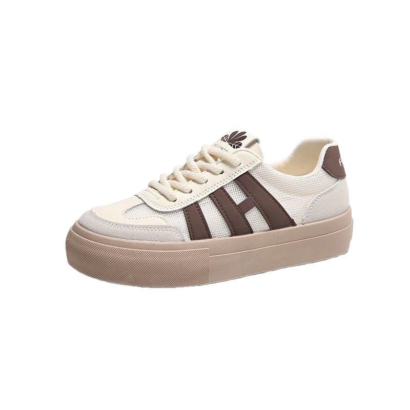 E-commerce 2025 summer thick-soled little white shoes women's new net shoes versatile breathable mesh casual board shoes explosion
