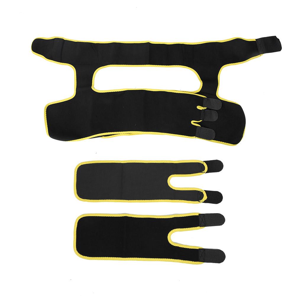 Slimming Belt Fat Burning Abdomen Hips Leg Trainer Workout Belt with 2pcs Arm SleeveL XL