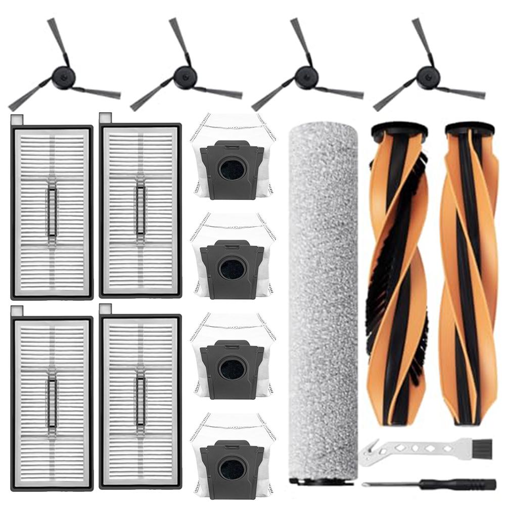 Accessory Kit For MOVA Z60 Ultra Roller Complete Robot Vacuum Cleaner With Main Brushes Roller Wiper Side Brushes Filters Dust
