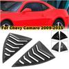 For Chevy Camaro 2009-2015 ABS Plastic Window Quarter Louver Scoop Cover Side Vent Shutter Trim Exterior Adhesive Accessories
