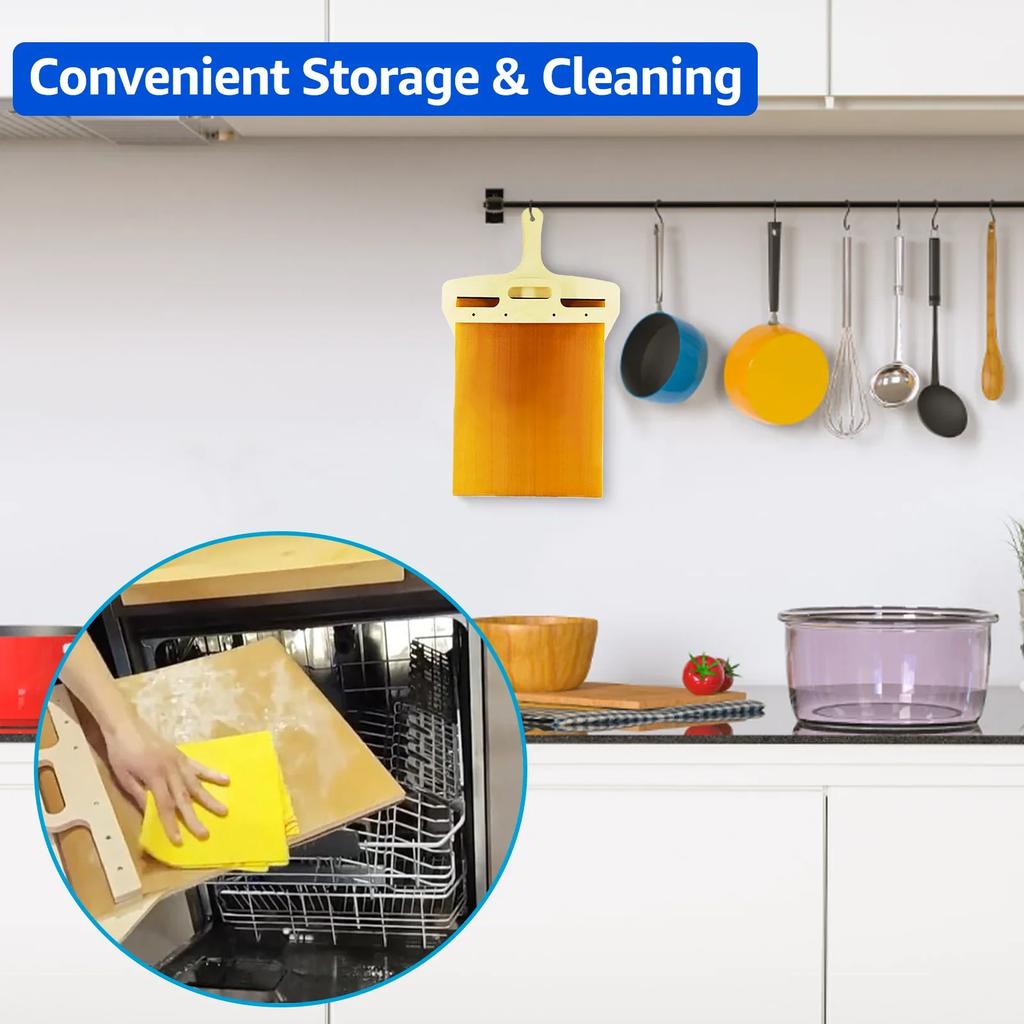 Sliding Pizza Peel Portable Sliding Pizza Shovel Pizza Slider Paddle Non-Stick Spatula Paddle with High Temperature Cloth