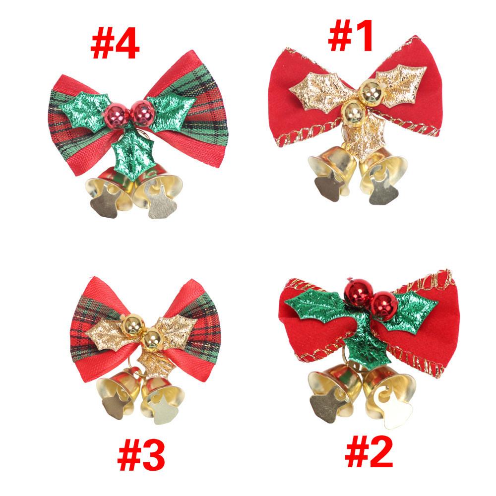 Buy 5PCS Christmas Tree Bow Christmas Ornaments Bell Christmas/Wedding