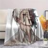 1PC The Summer Hikaru Died Print Flannel Blanket, High quality All Seasons, Home Decor, Warmth and Comfort, Perfect for Christmas Gifts