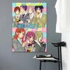 solid Wood Frame San to Miyamura Kun Horimiya Anime Decoration Home Decor Canvas Manga Painting Living Room Wall Art Pictures Posters Print