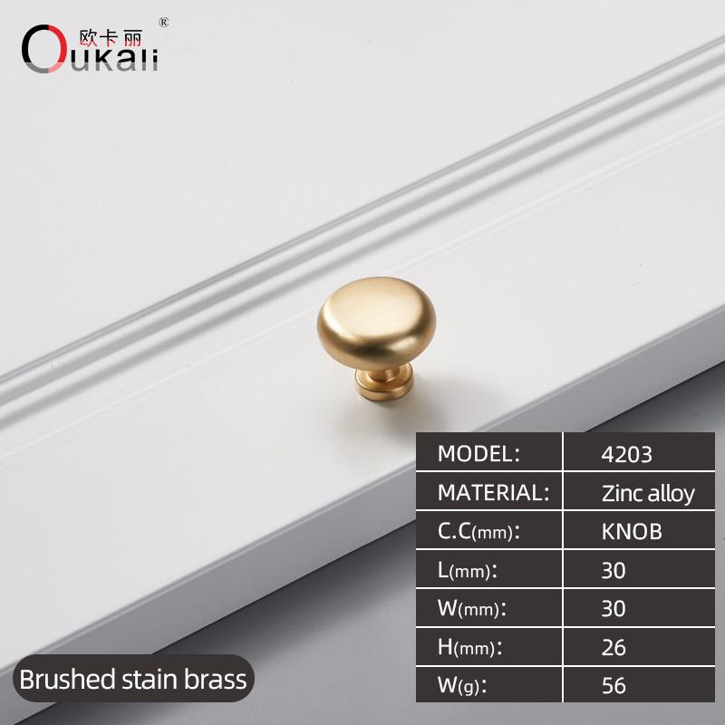 128mm Good Quality Die Casting Brushed Polished BrushedBrass Modern Design Luxury Kitchen Cupboard Cabinet Door Handle