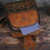 Johnature Embossed Vintage Backpack Versatile Women's Leather Bag Large Capacity Travel Backpacks