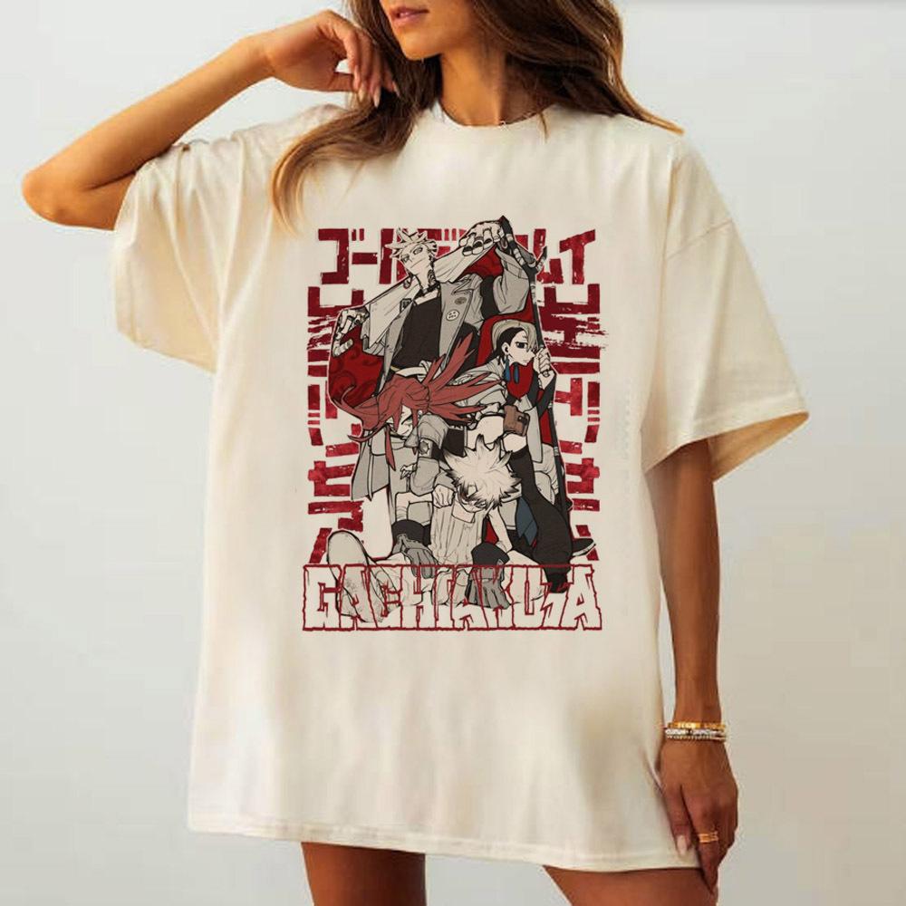 Gachiakuta Tshirt Female Hip Hop University Punk Colorful Graphic T Shirt Anime Hip Hop Korean Clothes Classic Unisex 2000s