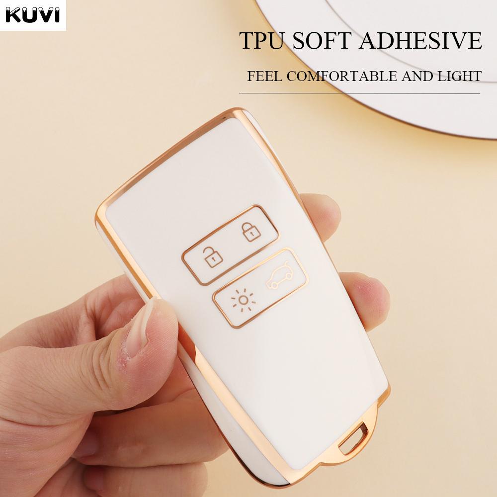 TPU Car Card Key Case Cover Shell Fob For Renault Koleos Captur Megane Clio Scenic Talisman Arkana For Dacia Sandero Accessories