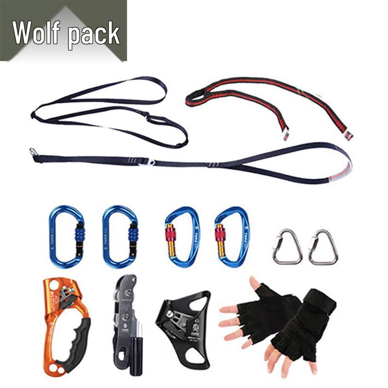 Conglang Outdoor Rock Climbing & Rappelling Safety Gear Set