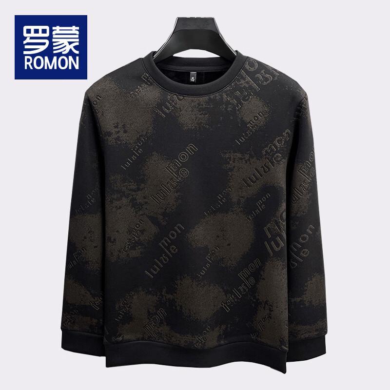 

Romon Men s Fleece-Lined Knit Sweatshirt WLL5286 2XL 120