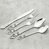 6/30Pcs Royal Colorful Dinnerware Set Knife Dessert Fork Spoon Cutlery Set Stainless Steel Silverware Kitchen Tableware Flatware