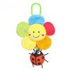 Baby Plush Bee Rattle Toy With Music Box And Flower Hanging For Infant Development