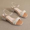 Scarpe da donna donna carine leggere open toe primavera e estate tacco quadrato scarpe sapatos femininas sandali classici da donna ga625