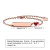 Engravable Heart Bracelet: Stainless Steel & Resin for Women and Children