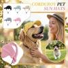 Pet Hat Corduroy Sunscreen Hat