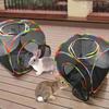 Folded Meshes Pet Playing Tunnel Multiple Entry Design For Active Cats HX6C