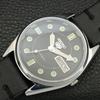 JAPAN VINTAGE REFURBISHED SEIKO 5 AUTOMATIC MENS BLACK DIAL WATCH A444242-1
