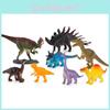 Colorful Dinosaur Figures Set Plastic Replica For Dinosaur Enthusiasts And Kids
