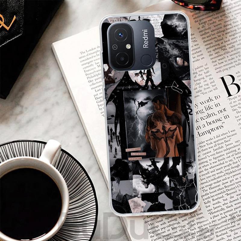 F-Fourth W-Wing Dragon Cover For Xiaomi Redmi 13 13C 14C 12 12C 10 10C 9 9C 9T 9A Phone Case 10A 8A 8 7A 7 6A 6 K80 K70 K60 K20