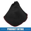 ACROPIX Car Shift Boot Gear Shift Knob Boot Dust Universal Black with Red Line Cover, Cover, Fabric,