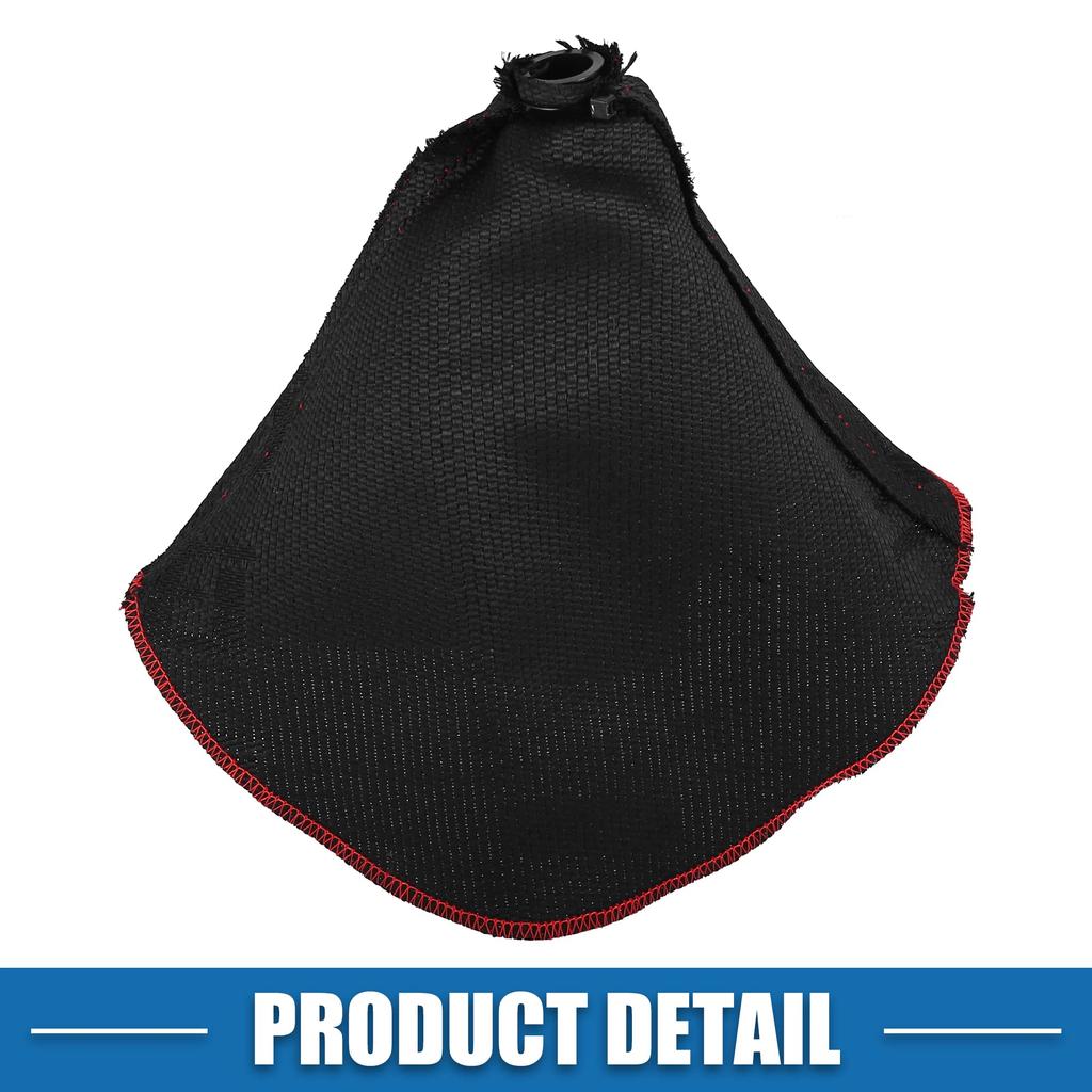 ACROPIX Car Shift Boot Gear Shift Knob Boot Dust Universal Black with Red Line Cover, Cover, Fabric,