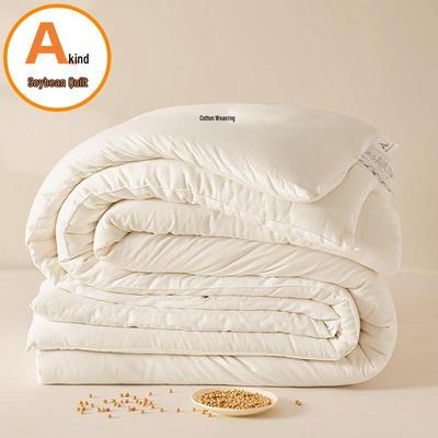 Class A All-Season Cotton Quilt: Raw Cotton, Lightweight Summer Blanket To Thick Winter Cover, Perfect As Student Gift or Air Conditioning Throw.