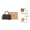 Coach Rowan 18 Classic Logo Tassel Detail Faux Leather Handbag Small Women handbags Walnut Maple-Brown CCF30-IMYF3